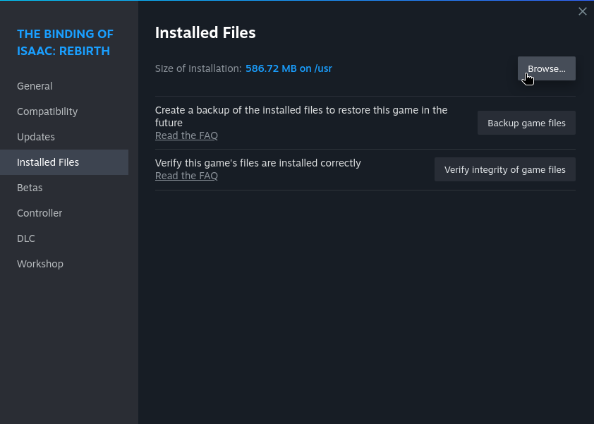 Installed Files location