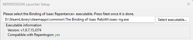 Launcher first time setup window