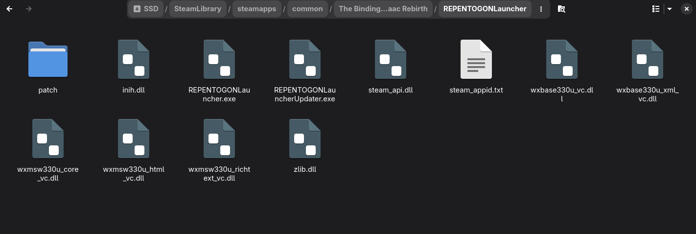 Linux launcher folder structure example